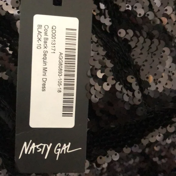 Nasty Gal Discontinued Black Sequin Dress (Never Worn) - Picture 5 of 5